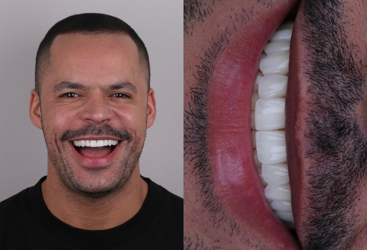 Sorriso de paciente do Instituto Paulo Sérgio Gomes